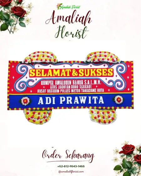 Papan Bunga Ucapan Selamat Huangobotu